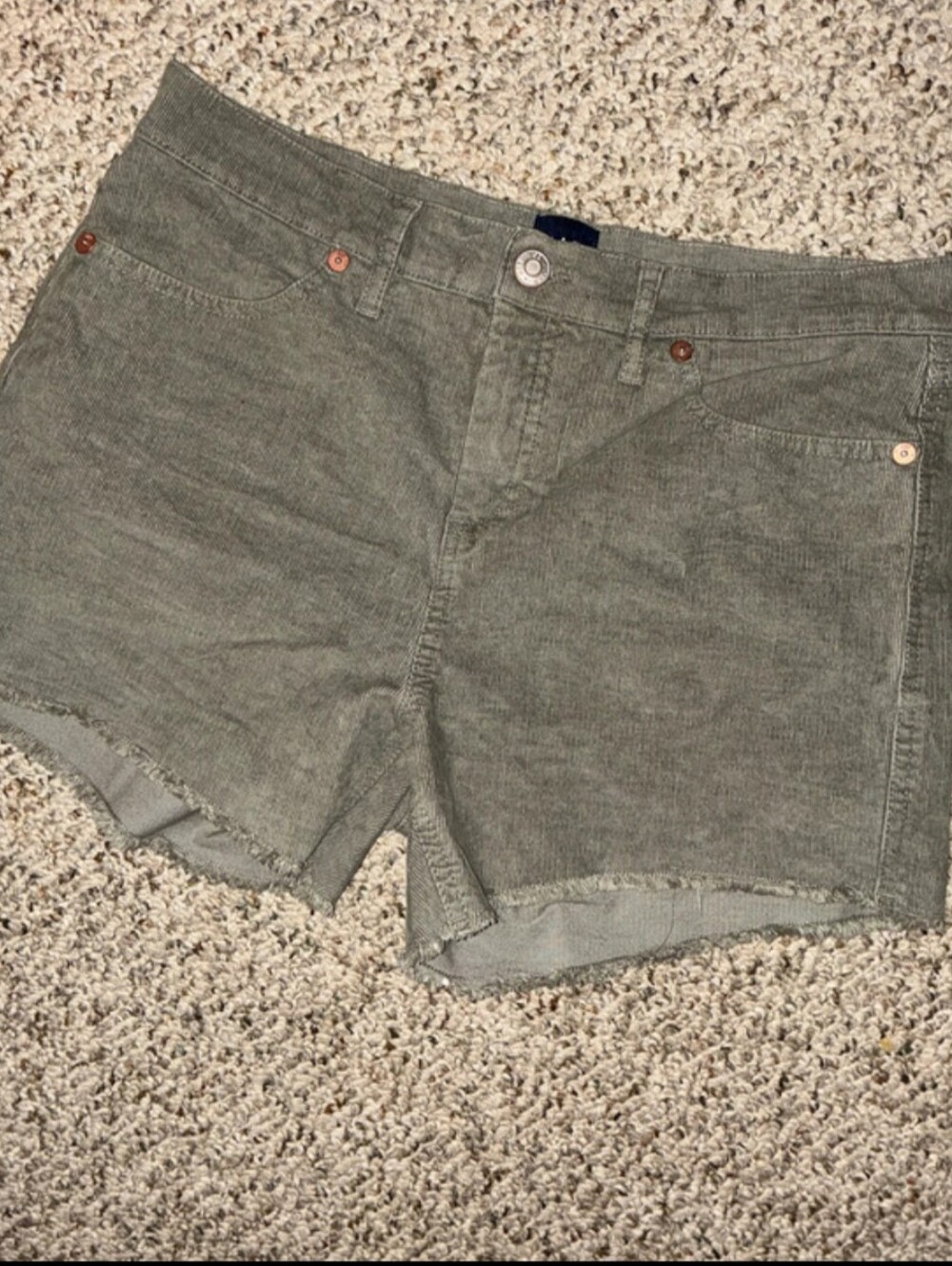 GAP Olive Green Corduroy Shorts